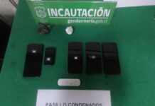 Gendarmería incautó droga y teléfonos celulares en el Centro de Cumplimiento Penitenciario de coyhaique.